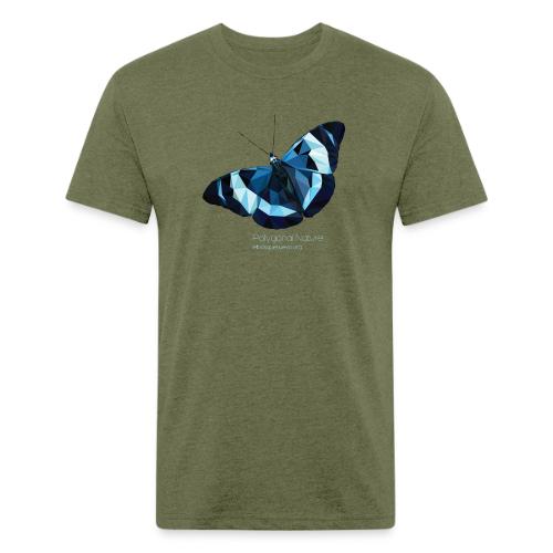 polygon butterfly EBN - Men’s Fitted Poly/Cotton T-Shirt