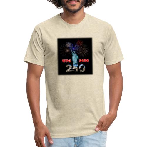 1776 - 2026 - 250 Years USA | Fireworks - Unisex Poly/Cotton T-Shirt