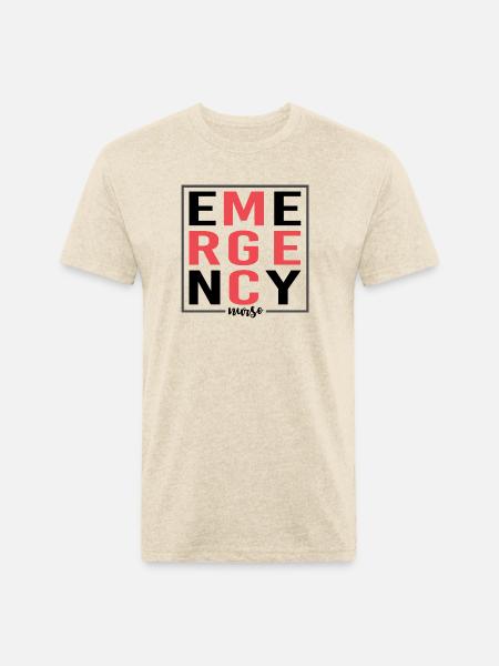 Emergency Nurse - Unisex Poly/Cotton T-Shirt - heather cream