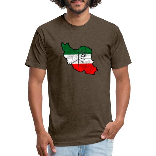 Iran Shah Khoda - Fitted Cotton/Poly T-Shirt by Next Level