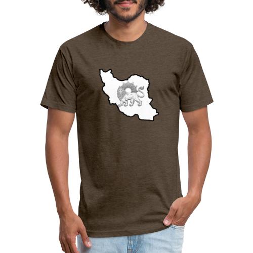 Iran Lion Sun - Fitted Cotton/Poly T-Shirt by Next Level