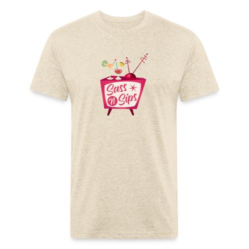 SassnSips simple - Unisex Poly/Cotton T-Shirt