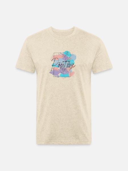 Mind Positive - Unisex Poly/Cotton T-Shirt - heather cream