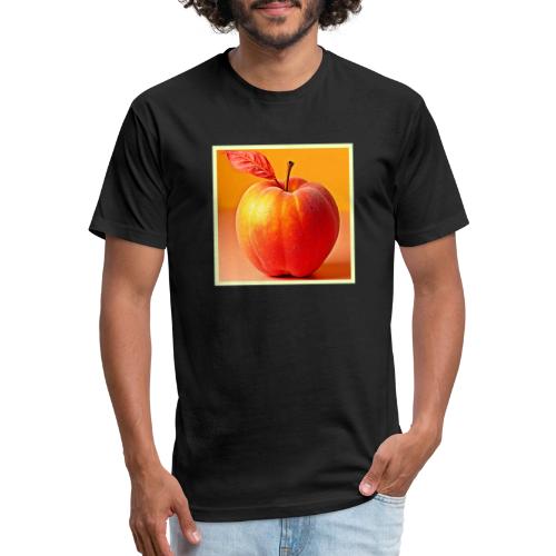 Golden Peach Perfection Design - Men’s Fitted Poly/Cotton T-Shirt