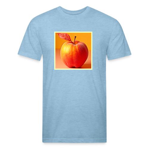 Golden Peach Perfection Design - Men’s Fitted Poly/Cotton T-Shirt