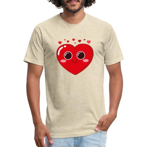 Heart - Unisex Poly/Cotton T-Shirt