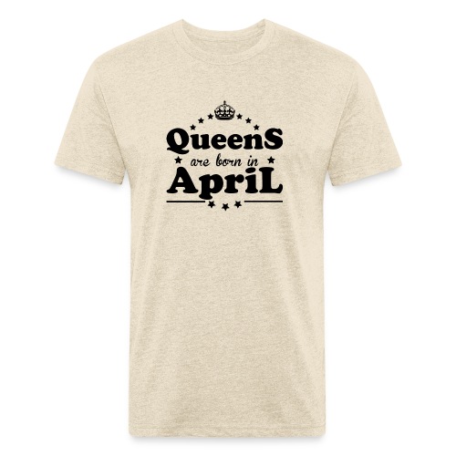 Queens are born in April - Men’s Fitted Poly/Cotton T-Shirt