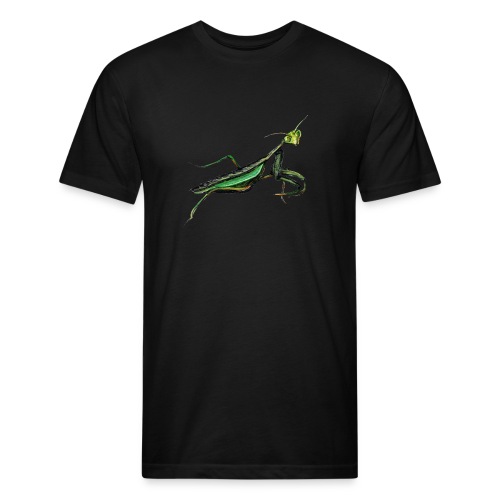 Praying mantis - Men’s Fitted Poly/Cotton T-Shirt