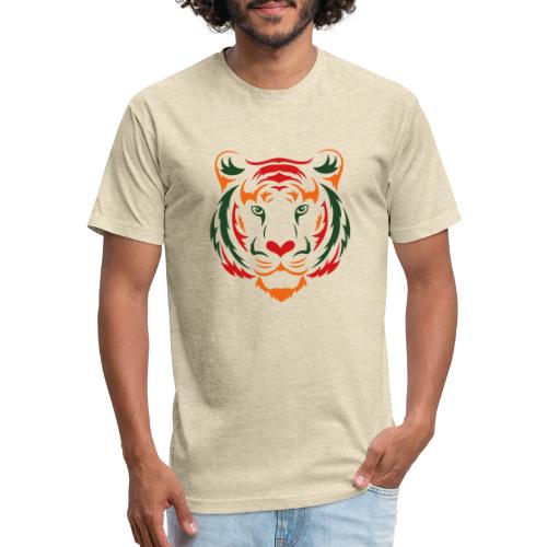 Tiger Love - Men’s Fitted Poly/Cotton T-Shirt