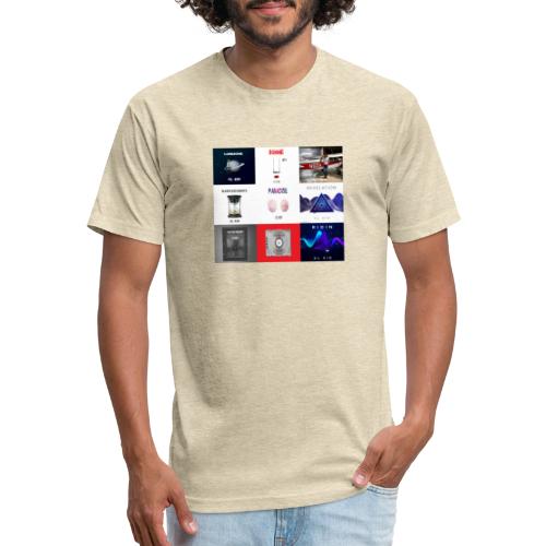Album Art Mosaic - Men’s Fitted Poly/Cotton T-Shirt