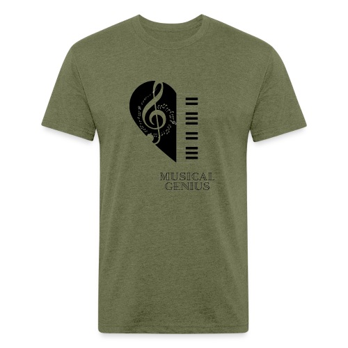 Alicia Greene music logo 3 - Men’s Fitted Poly/Cotton T-Shirt