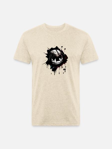 GhostFace Parody - Unisex Poly/Cotton T-Shirt - heather cream