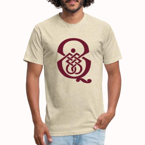 qcpb maroon logo - Unisex Poly/Cotton T-Shirt
