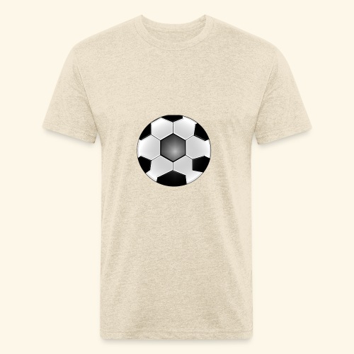 Soccer Ball - Men’s Fitted Poly/Cotton T-Shirt