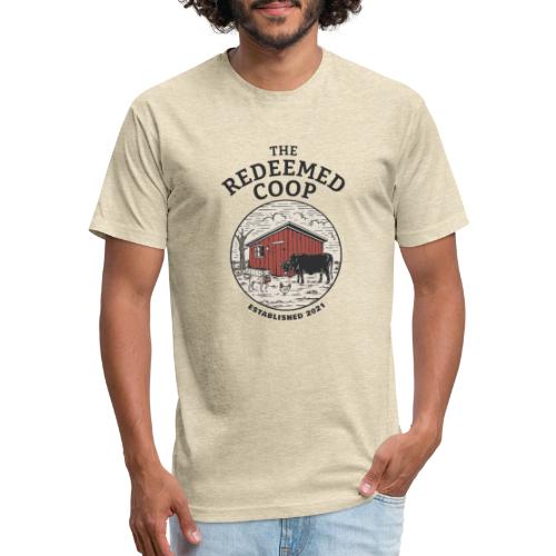 The Redeemed Coop Patch - Men’s Fitted Poly/Cotton T-Shirt