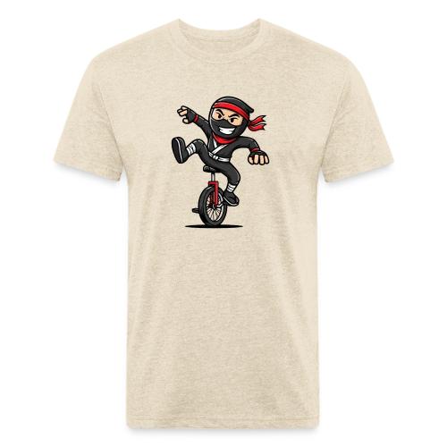 Ninja Unicyclist - Unisex Poly/Cotton T-Shirt