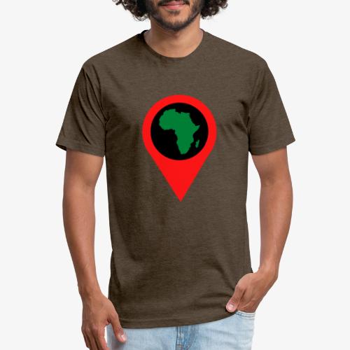 Location Africa - Men’s Fitted Poly/Cotton T-Shirt