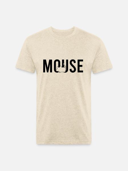 mouse - Unisex Poly/Cotton T-Shirt - heather cream