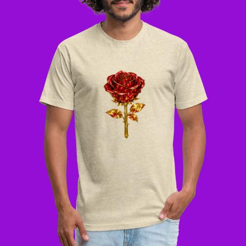 Golden Rose - Men’s Fitted Poly/Cotton T-Shirt