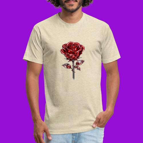 Silver Rose - Unisex Poly/Cotton T-Shirt
