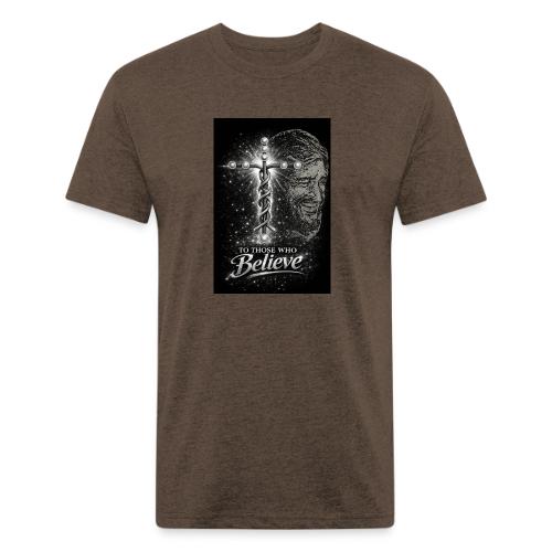 Rare Portrait of Jesus Smiling shows Love for All. - Unisex Poly/Cotton T-Shirt