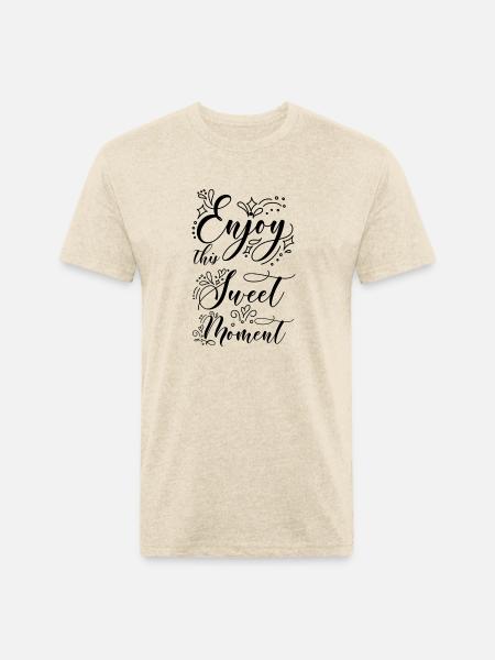 motivational quote - Unisex Poly/Cotton T-Shirt - heather cream