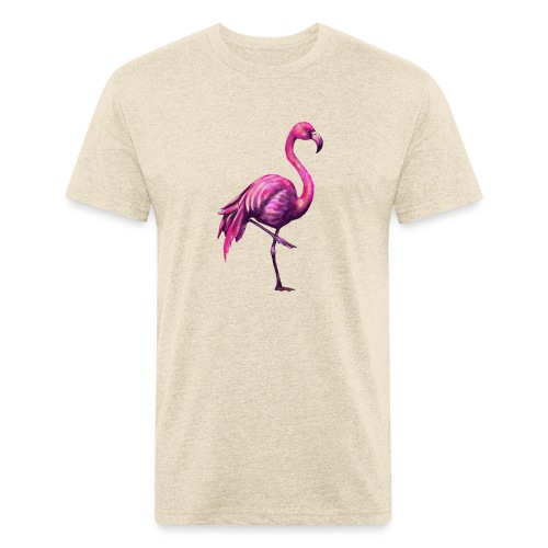 pink flamingo - Men’s Fitted Poly/Cotton T-Shirt