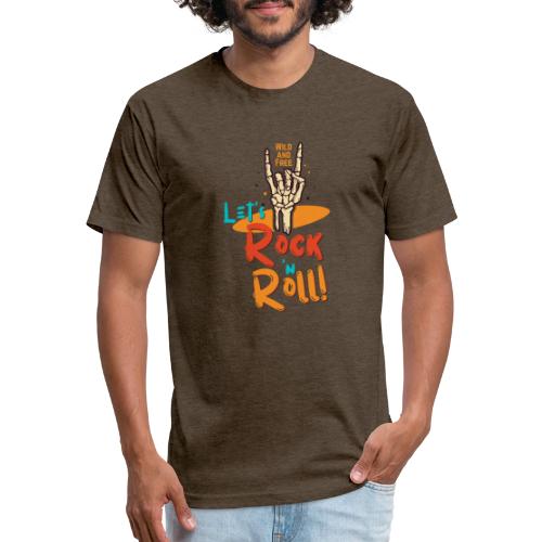 Let's Rock and Roll - Unisex Poly/Cotton T-Shirt