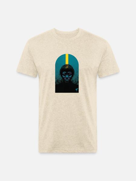Silhouette Template - Unisex Poly/Cotton T-Shirt - heather cream