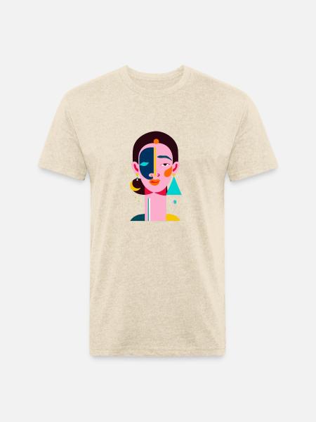Elegance in Simplicity - Unisex Poly/Cotton T-Shirt - heather cream