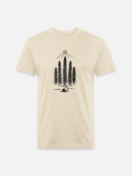 Camp Away - Unisex Poly/Cotton T-Shirt - heather cream