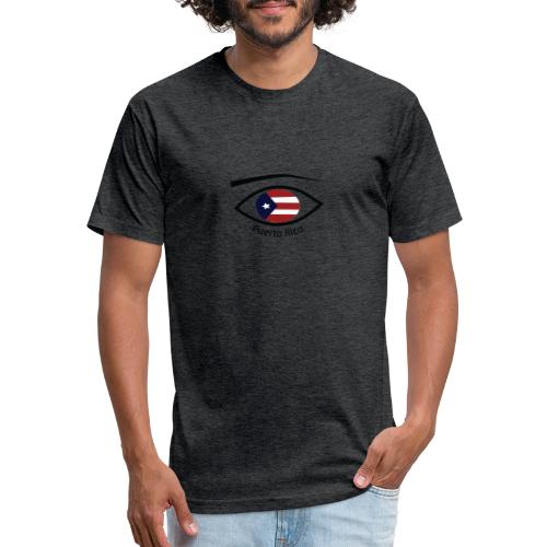 EYE Boricua - Fitted Cotton/Poly T-Shirt by Next Level