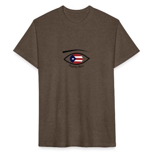 EYE Boricua - Fitted Cotton/Poly T-Shirt by Next Level