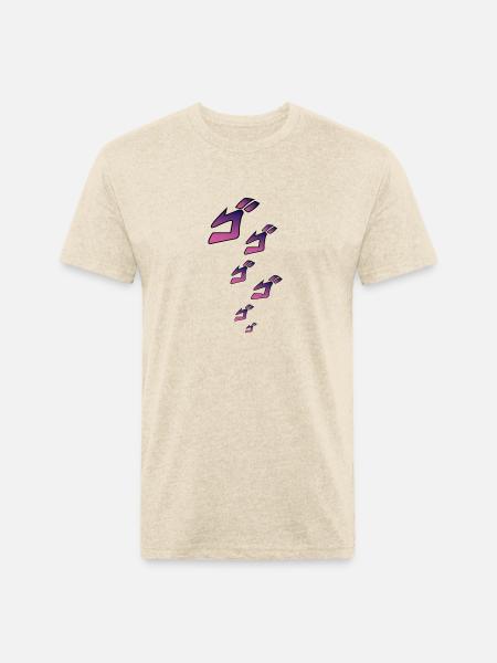 jojos bizarre adventure - Unisex Poly/Cotton T-Shirt - heather cream