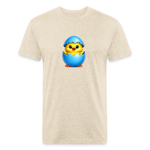 Easter Chick Blue - Unisex Poly/Cotton T-Shirt