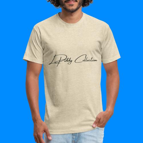 L.Piddy Collection Logo - Black - Men’s Fitted Poly/Cotton T-Shirt