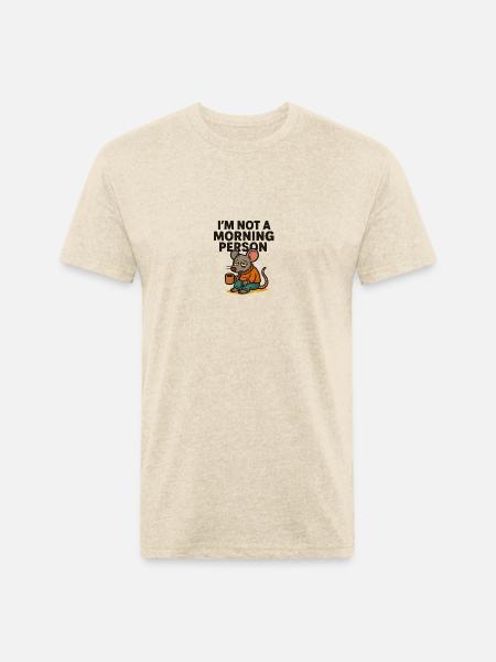 MOUSE - Unisex Poly/Cotton T-Shirt - heather cream