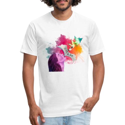 Cover Art, Color Burst Cut Out - Unisex Poly/Cotton T-Shirt