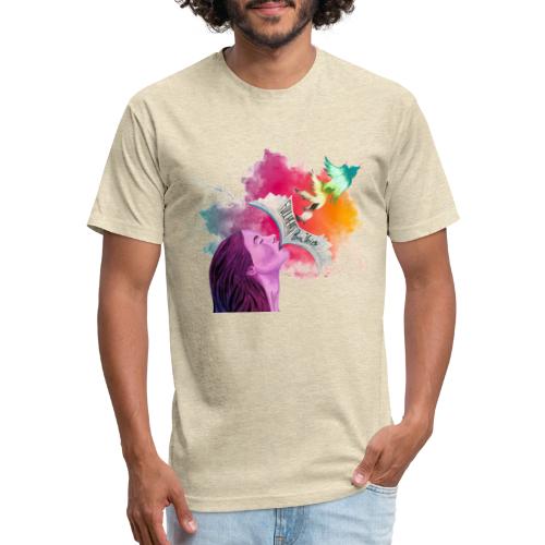 Cover Art, Color Burst Cut Out - Unisex Poly/Cotton T-Shirt