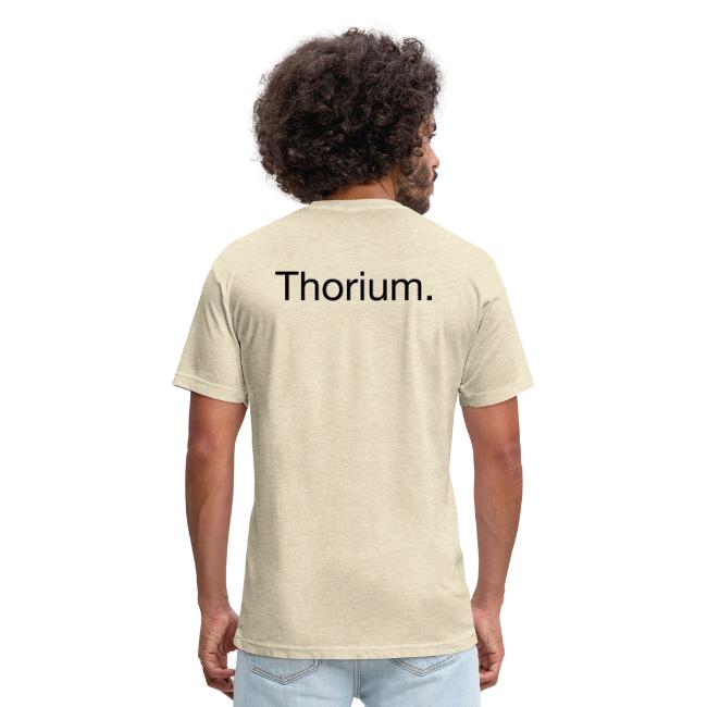 Thorium. Double-sided design. Black text.