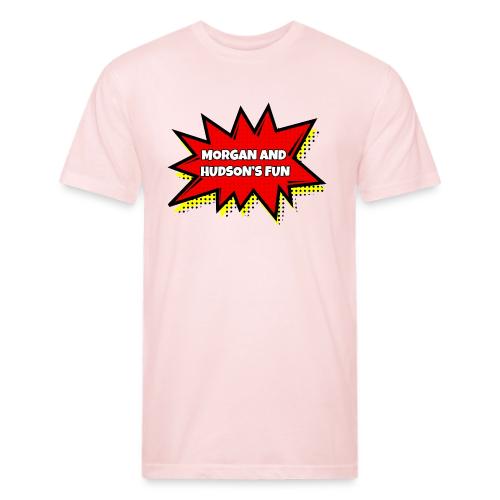 Comic Design Morgan And Hudson Fun - Men’s Fitted Poly/Cotton T-Shirt