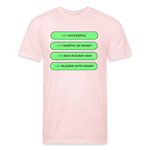 Powerful Money Affirmations Merch for Wealth - Unisex Poly/Cotton T-Shirt