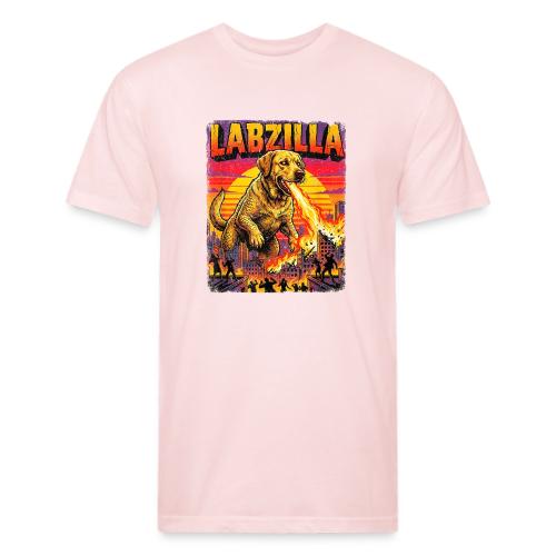 Labzilla Giant Yellow Labrador Monster Tee - Unisex Poly/Cotton T-Shirt