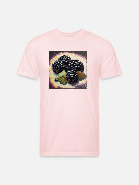 Berries and style - Unisex Poly/Cotton T-Shirt - blush pink