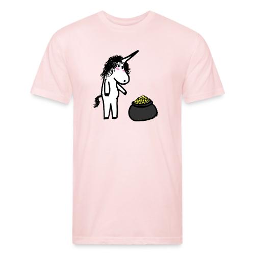 Unicorn receive gold - Unisex Poly/Cotton T-Shirt