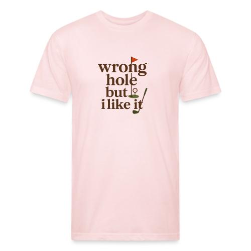 Wrong Hole But I Like It Funny Golf T-Shirt - Unisex Poly/Cotton T-Shirt