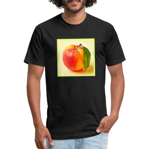 Feel the Fresh Peach Summer Vibe Design - Men’s Fitted Poly/Cotton T-Shirt