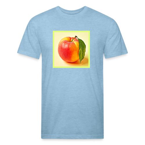 Feel the Fresh Peach Summer Vibe Design - Men’s Fitted Poly/Cotton T-Shirt