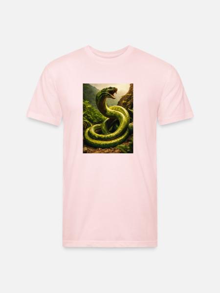 Titanoboa: prehistoric predator. - Unisex Poly/Cotton T-Shirt - blush pink 