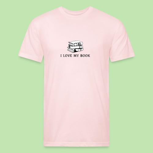 I love my book t-shirt - Men’s Fitted Poly/Cotton T-Shirt